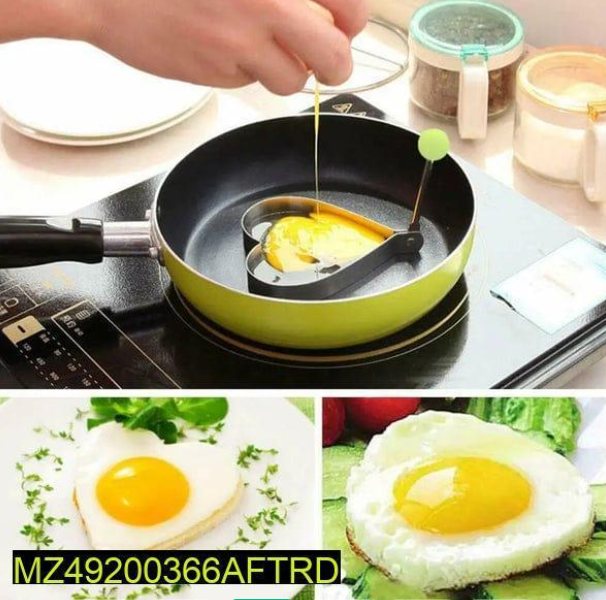 Egg Mold Set with 4 Shapes for Breakfast & Dinner