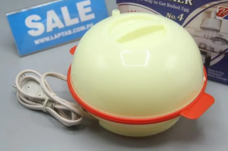 Electric Egg Boiler Red Yellow ABS Kitchen