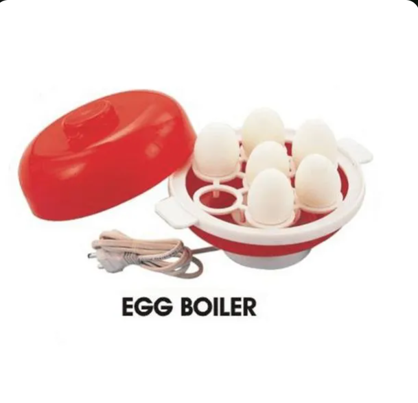 Electric Egg Boiler Red Yellow ABS Kitchen