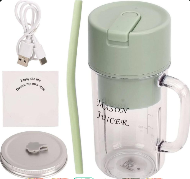 Mini USB Rechargeable Juicer Blender for Home & Office