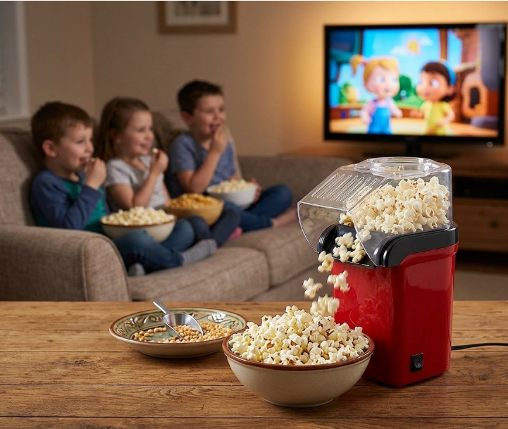 Popcorn Machine Maker High-Performance Electric Mini Popcorn Maker Machine